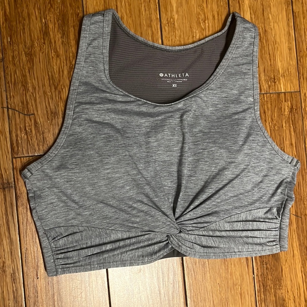 Grey Athleta sports bra